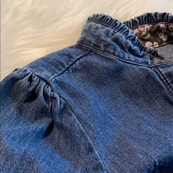 Gymboree Blue Denim Snap Front Dress SZ 6 - Picture 5 of 7